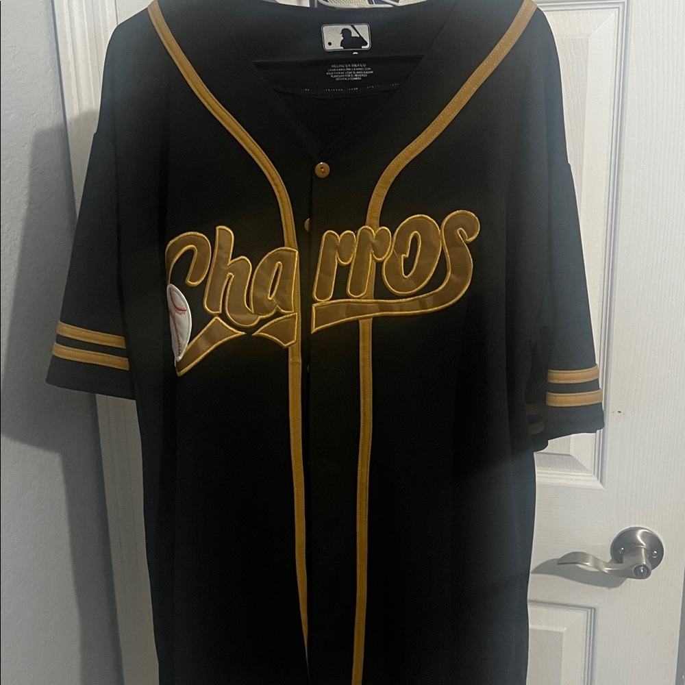 Black and Gold Charros Jersey